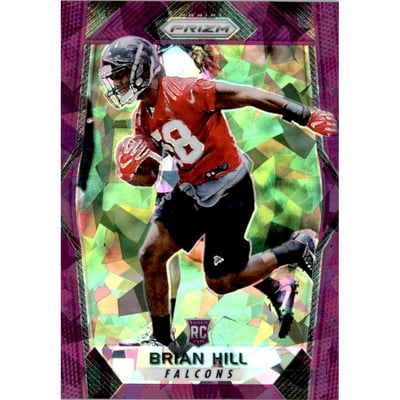 2017 Panini Prizm Prizms Purple Crystals #297 Brian Hill
