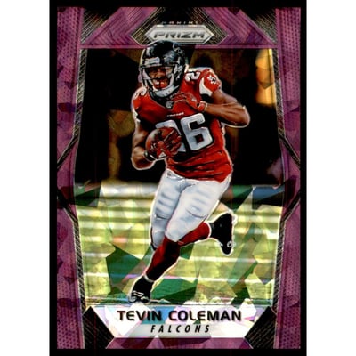 2017 Panini Prizm Prizms Purple Crystals #58 Tevin Coleman