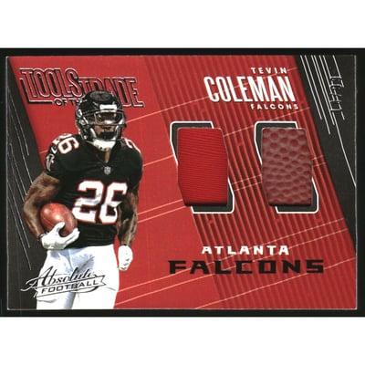 2018 Absolute Tools of the Trade Dual Materials #8 Tevin Coleman/99