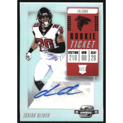 2018 Panini Contenders Optic #156 Isaiah Oliver AU RC