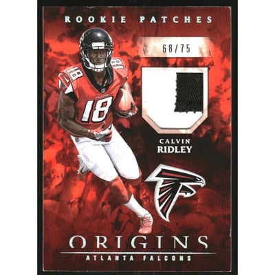 2018 Panini Origins Rookie Patches Orange #6 Calvin Ridley