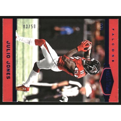2018 Panini Plates and Patches Blue #7 Julio Jones
