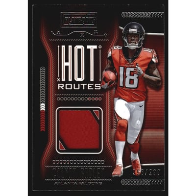 2018 Panini Playbook Hot Routes Jerseys #32 Calvin Ridley/299