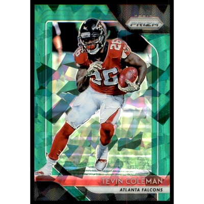 2018 Panini Prizm Prizms Green Crystals #192 Tevin Coleman