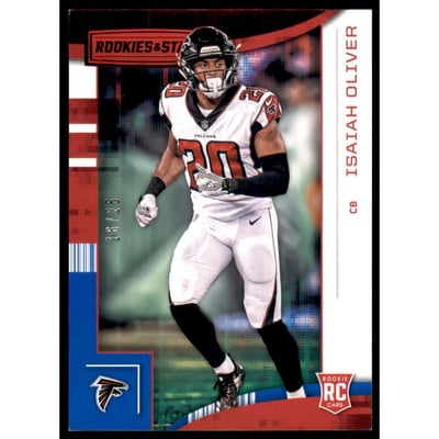 2018 Rookies and Stars Red and Blue #160 Isaiah Oliver