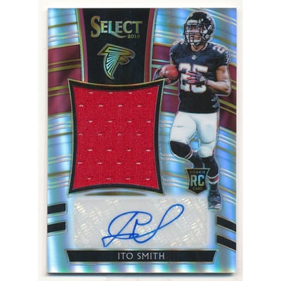 2018 Select Jumbo Rookie Signature Swatches Prizm #31 Ito Smith/75