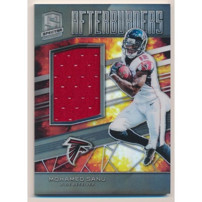 2019 Panini Spectra Afterburners Materials #20 Mohamed Sanu