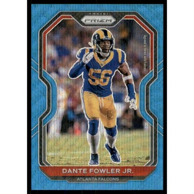2020 Panini Prizm Prizms Blue Wave #229 Dante Fowler Jr.