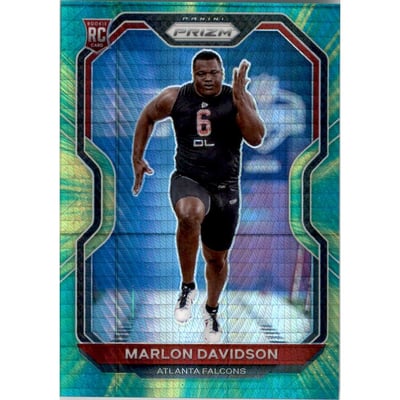 2020 Panini Prizm Prizms Hyper #347 Marlon Davidson