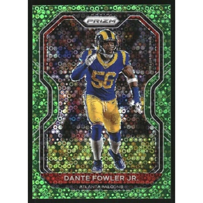 2020 Panini Prizm Prizms No Huddle Neon Green #229 Dante Fowler Jr.