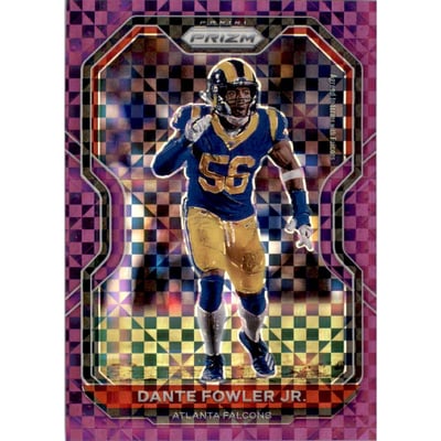 2020 Panini Prizm Prizms Purple Power #229 Dante Fowler Jr.