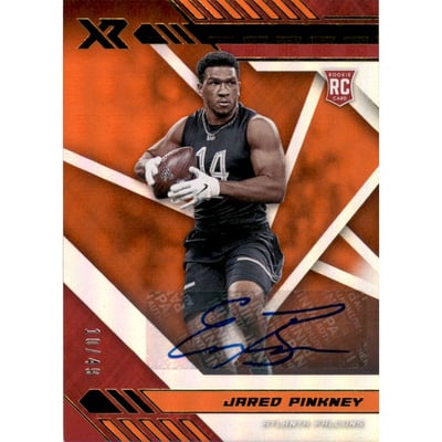 2020 Panini XR Rookies Autographs Orange #196 Jared Pinkney/49