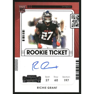 2021 Panini Contenders #164 Richie Grant AU RC