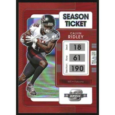 2021 Panini Contenders Optic Red #21 Calvin Ridley
