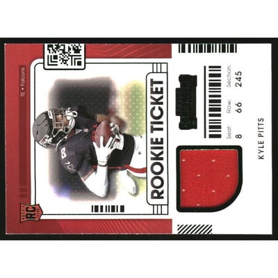 2021 Panini Contenders Rookie Ticket Swatches #4 Kyle Pitts
