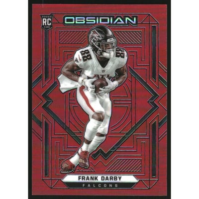 2021 Panini Obsidian Electric Etch Red Flood #151 Frank Darby
