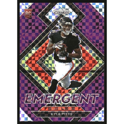 2021 Panini Prizm Emergent Prizms Purple Power #11 Kyle Pitts