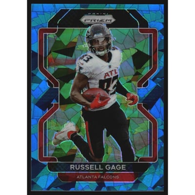 2021 Panini Prizm Prizms Blue Ice #325 Russell Gage