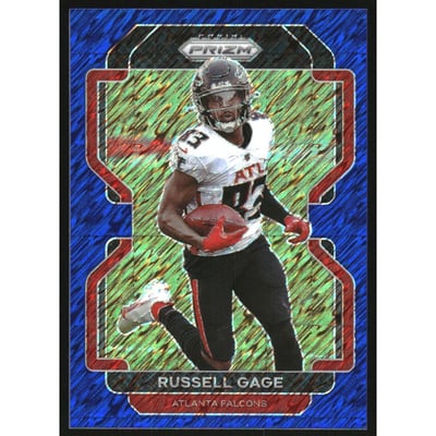 2021 Panini Prizm Prizms Blue Shimmer #325 Russell Gage