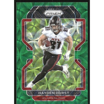 2021 Panini Prizm Prizms Green Scope #323 Hayden Hurst