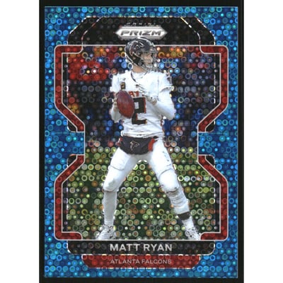 2021 Panini Prizm Prizms No Huddle Blue #324 Matt Ryan