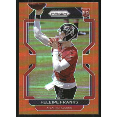 2021 Panini Prizm Prizms Orange #398 Feleipe Franks