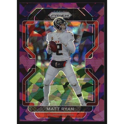 2021 Panini Prizm Prizms Purple Ice #324 Matt Ryan