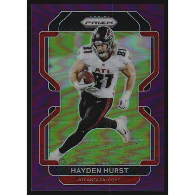 2021 Panini Prizm Prizms Purple #323 Hayden Hurst