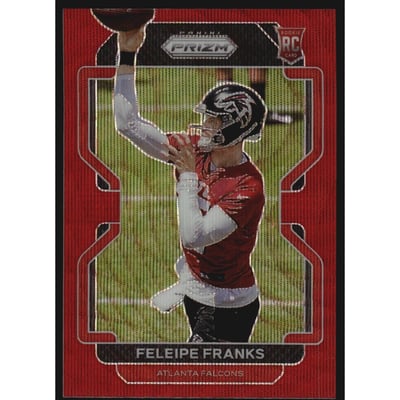 2021 Panini Prizm Prizms Red Wave #398 Feleipe Franks