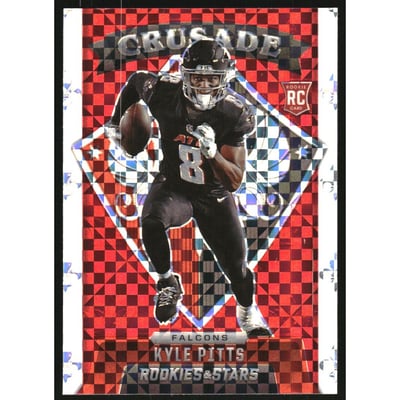 2021 Rookies and Stars Crusade Red Plaid #30 Kyle Pitts