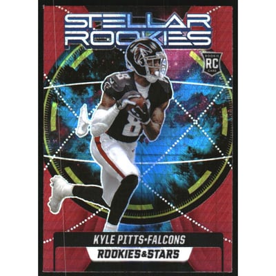 2021 Rookies and Stars Stellar Rookies Red Prizm #10 Kyle Pitts