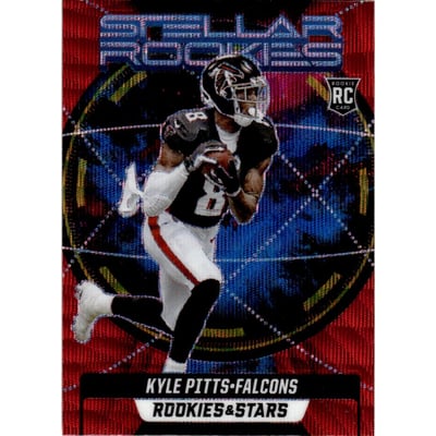 2021 Rookies and Stars Stellar Rookies Red Wave #10 Kyle Pitts