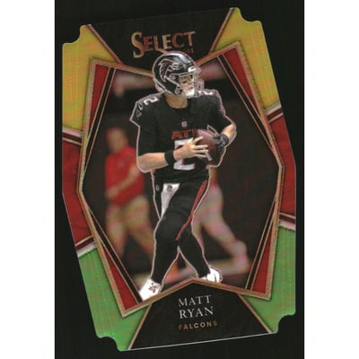 2021 Select Prizm Green and Yellow Die Cut #104 Matt Ryan