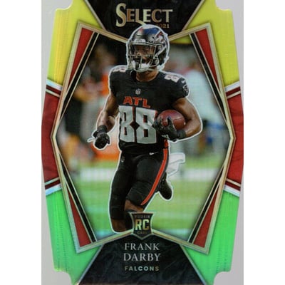 2021 Select Prizm Green and Yellow Die Cut #195 Frank Darby