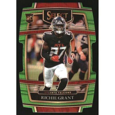 2021 Select Prizm Neon Green Die Cut #90 Richie Grant