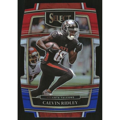 2021 Select Prizm Red and Blue Die Cut #4 Calvin Ridley