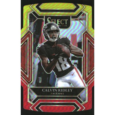 2021 Select Prizm Red and Yellow Die Cut #204 Calvin Ridley