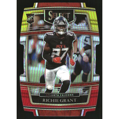 2021 Select Prizm Red and Yellow Die Cut #90 Richie Grant