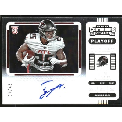 2022 Panini Contenders Playoff Ticket #221B Tyler Allgeier AU VAR