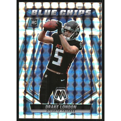 2022 Panini Mosaic Blue Chips Mosaic #6 Drake London