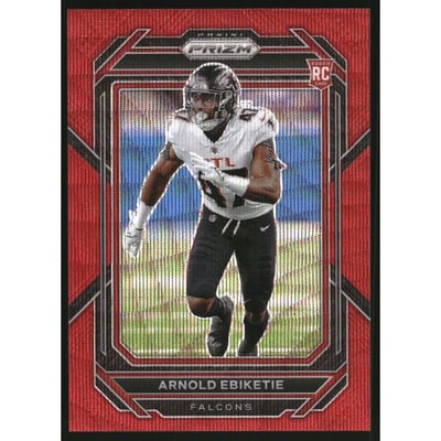 2022 Panini Prizm Prizms Red Wave #384 Arnold Ebiketie