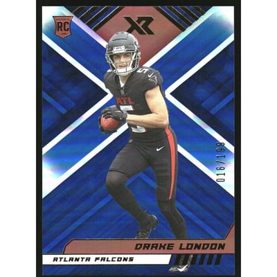 2022 Panini XR Blue #107 Drake London
