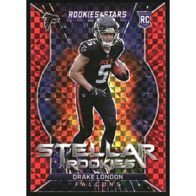 2022 Rookies and Stars Stellar Rookies Red Plaid #9 Drake London