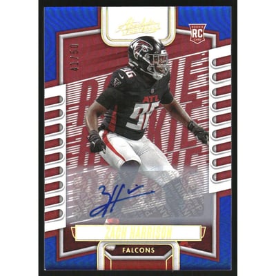 2023 Absolute Signatures Spectrum Blue #180 Zach Harrison/50