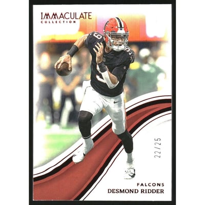 2023 Immaculate Collection Red #34 Desmond Ridder