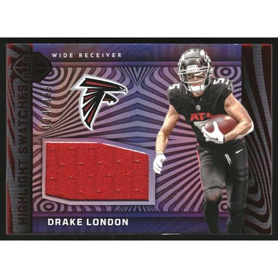 2023 Panini Illusions Highlight Swatches Red #16 Drake London
