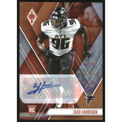 2023 Panini Phoenix Rookie Autographs Orange #177 Zach Harrison/50