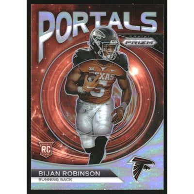 2023 Panini Prizm Portals Prizms Silver #8 Bijan Robinson