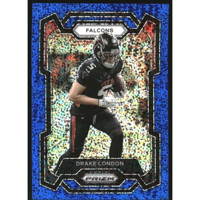 2023 Panini Prizm Prizms Blue Sparkle #10 Drake London