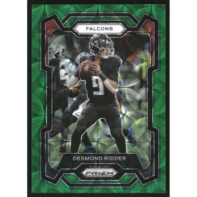 2023 Panini Prizm Prizms Green Scope #9 Desmond Ridder